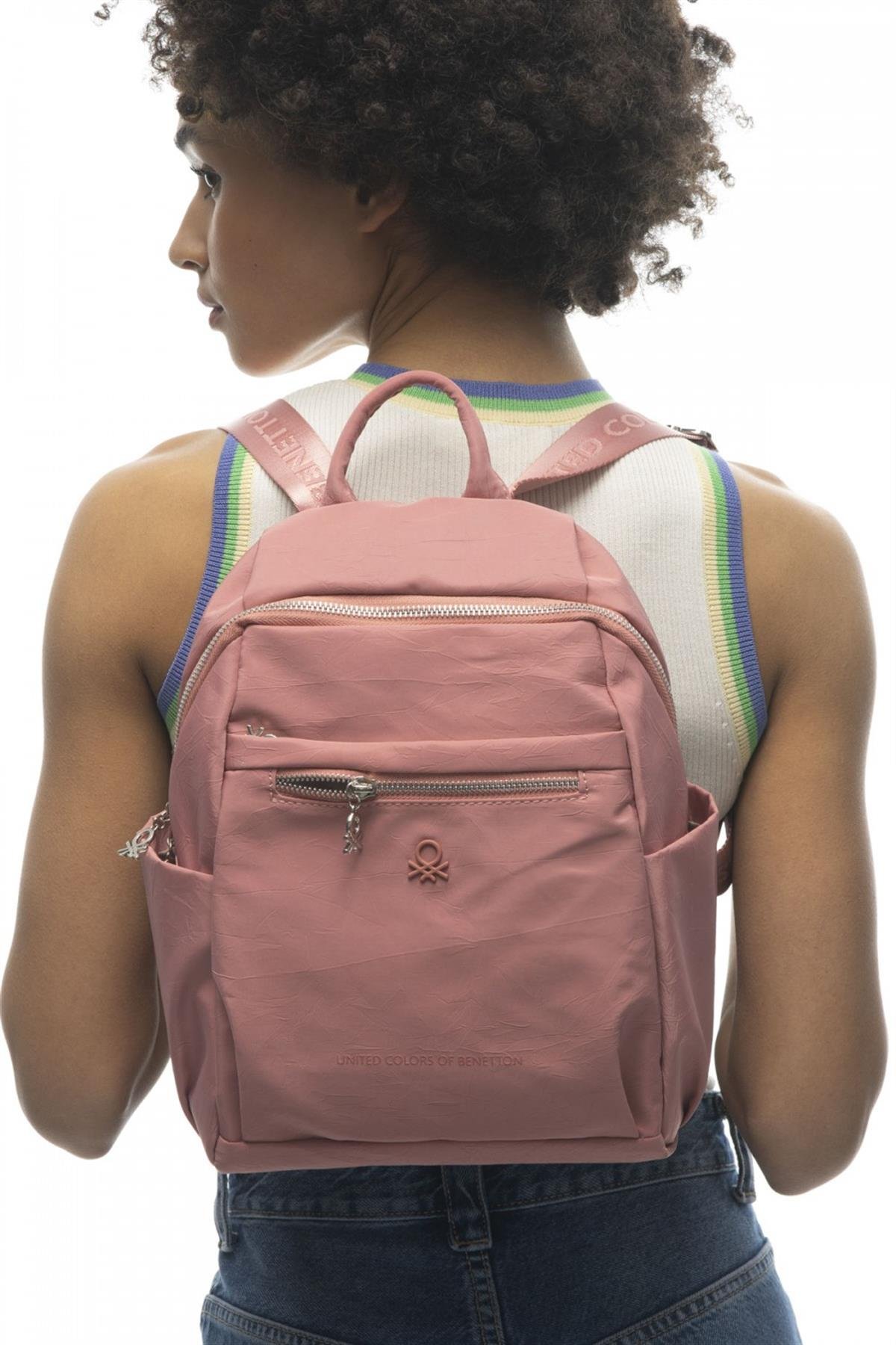 Benetton bnt 893 Kadın Sırt Çantası Pembe