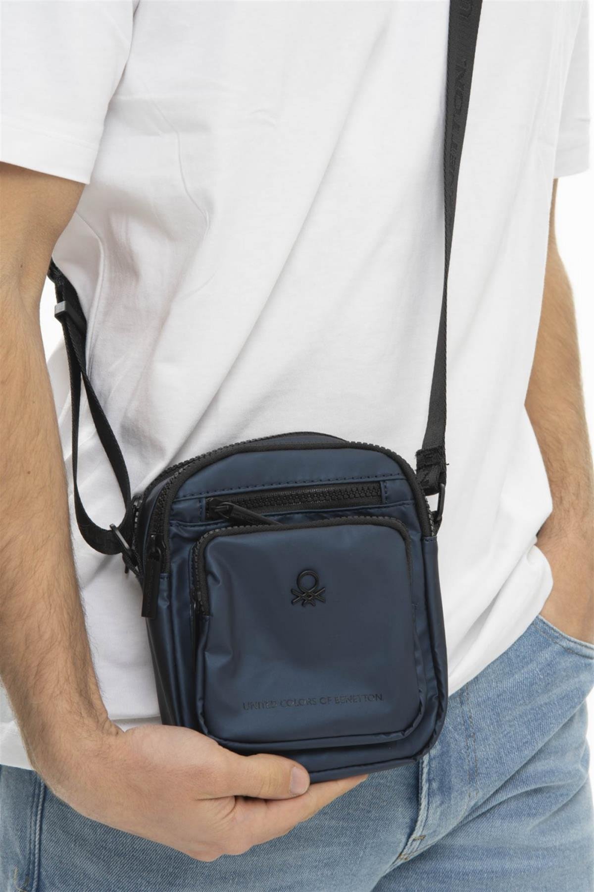 Benetton bnt 903 Unisex Çapraz Çanta Lacivert