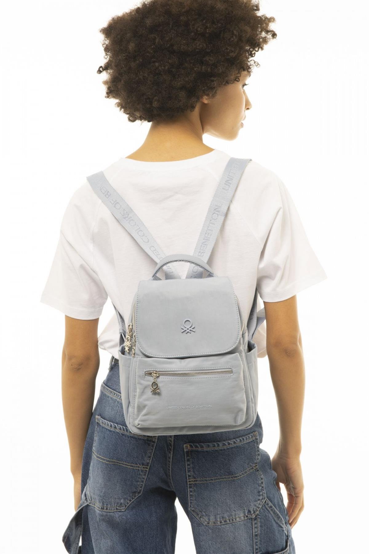 Benetton bnt 908 Kadın Sırt Çantası Mavi