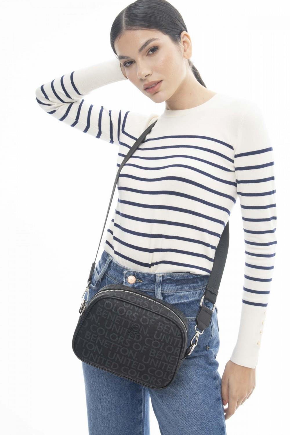 Benetton bnt1128 Kadın Çapraz Çanta Siyah