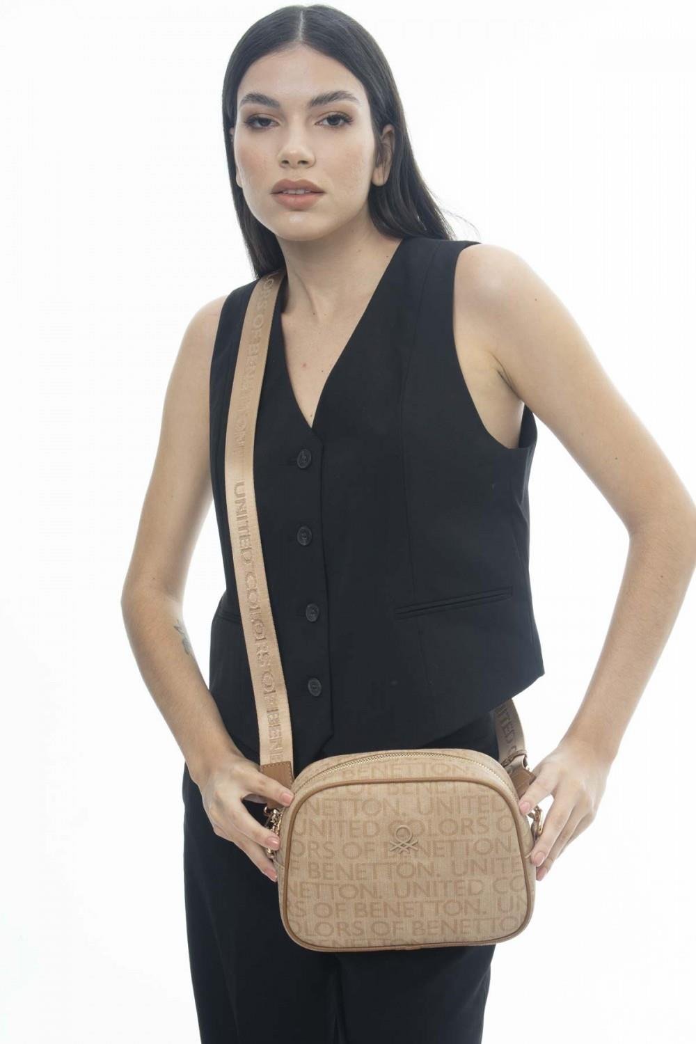 Benetton bnt1128 Kadın Çapraz Çanta Ten
