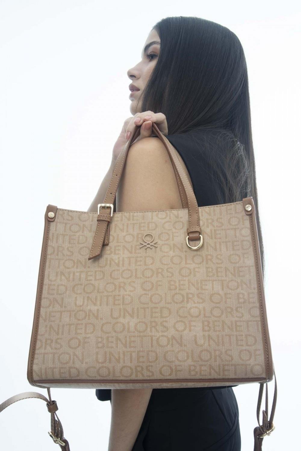 Benetton bnt1134 Kadın El ve Omuz Çantası Ten