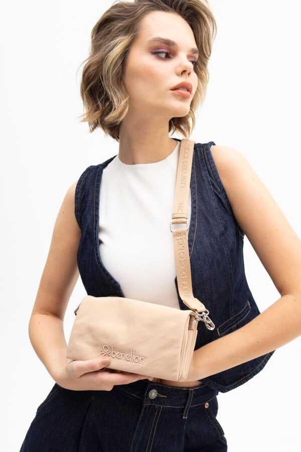 Benetton BNT1195 Kadın Ten Kol Çantası