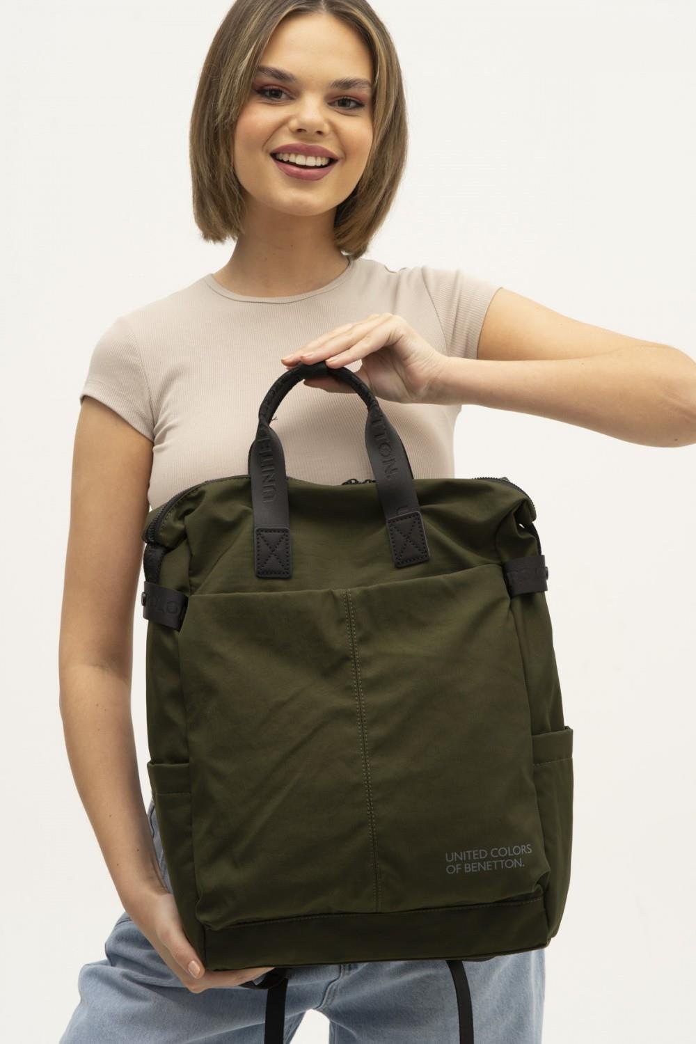 Benetton bnt1269 Sırt Çantası Haki