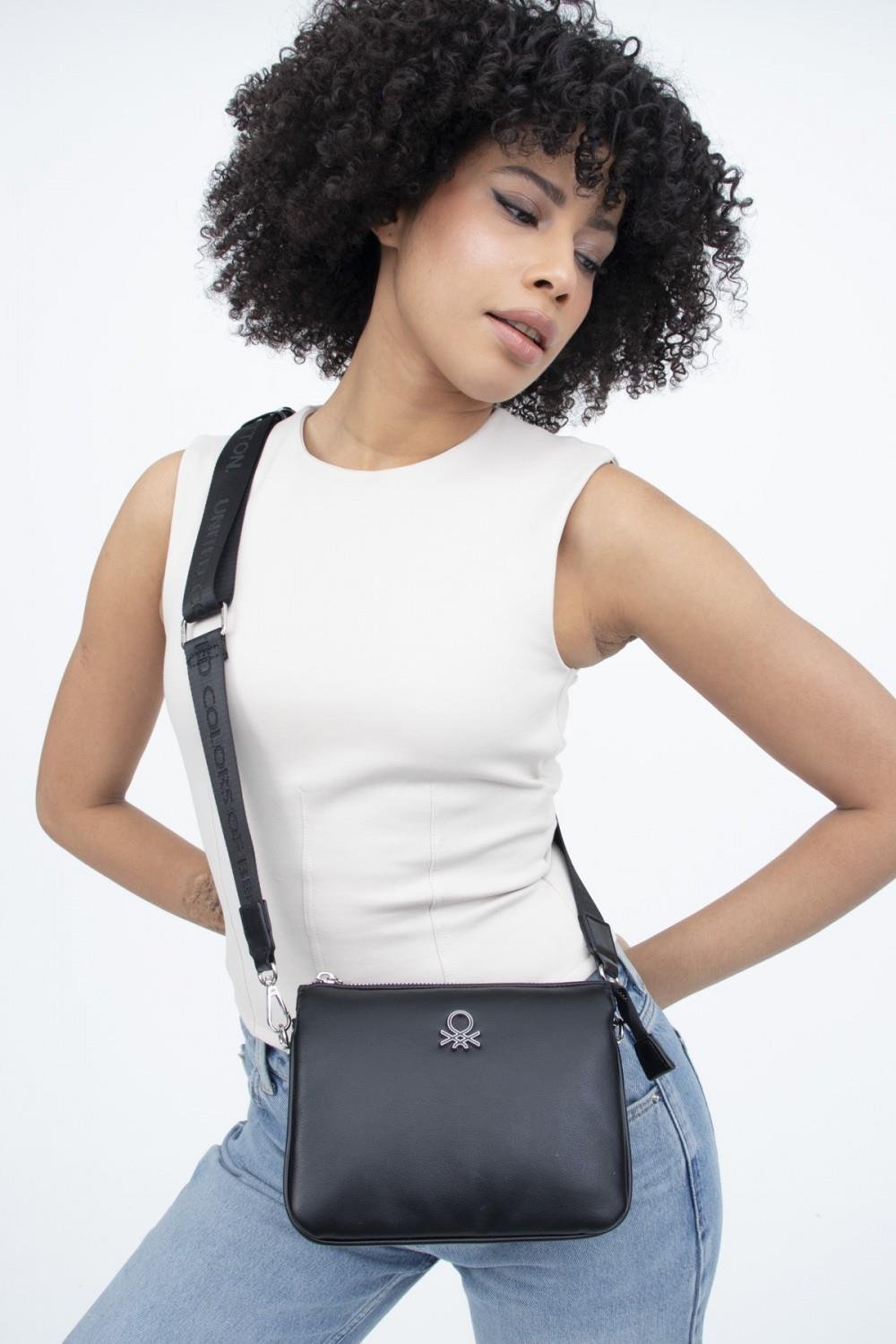 Benetton bnt1270 Kadın Çapraz Çanta Siyah