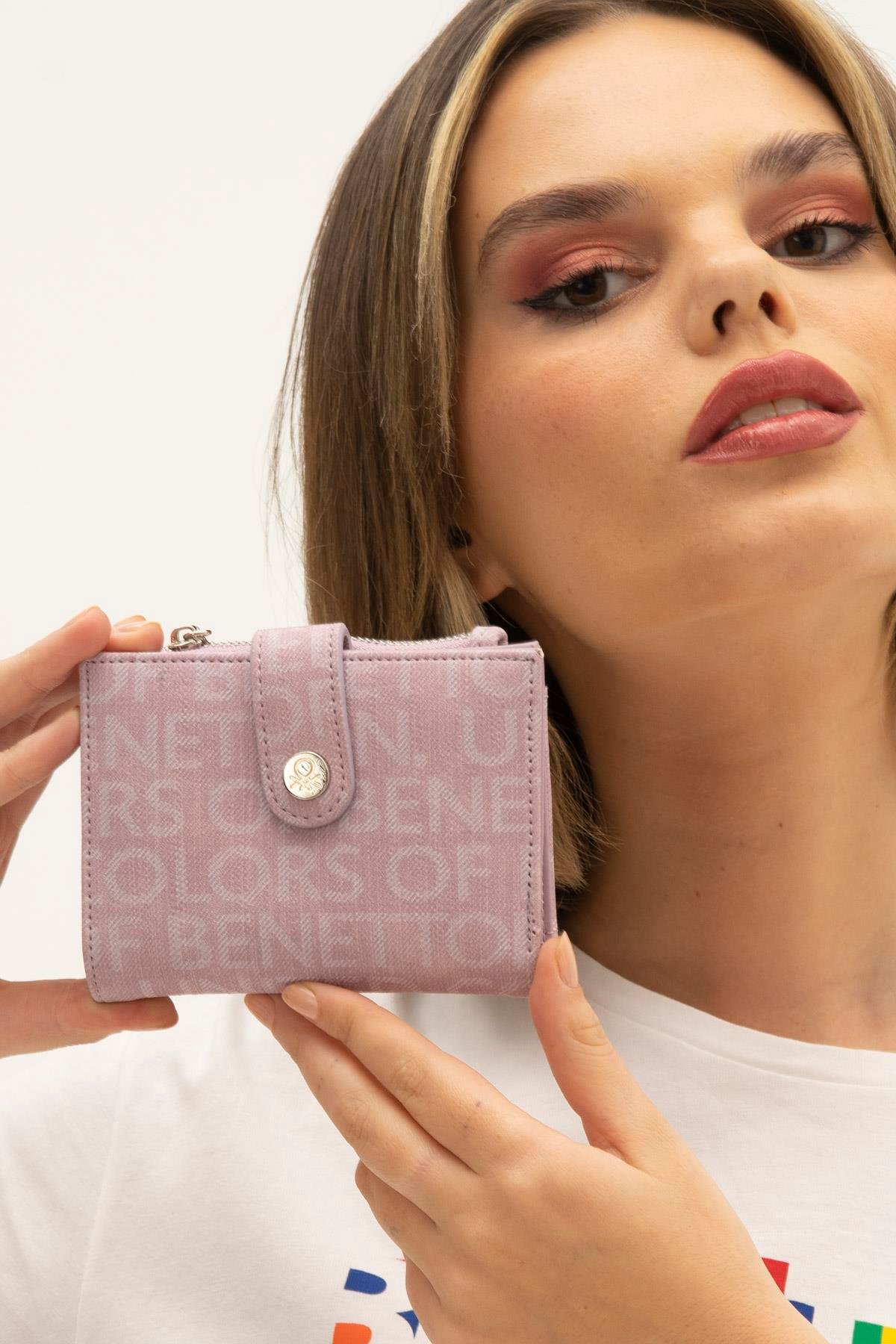 Benetton bnt1310 Kadın Cüzdan Lila
