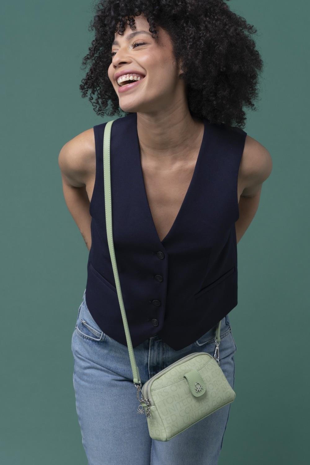 Benetton bnt1320 Kadın Mini Çapraz Çanta Yeşil