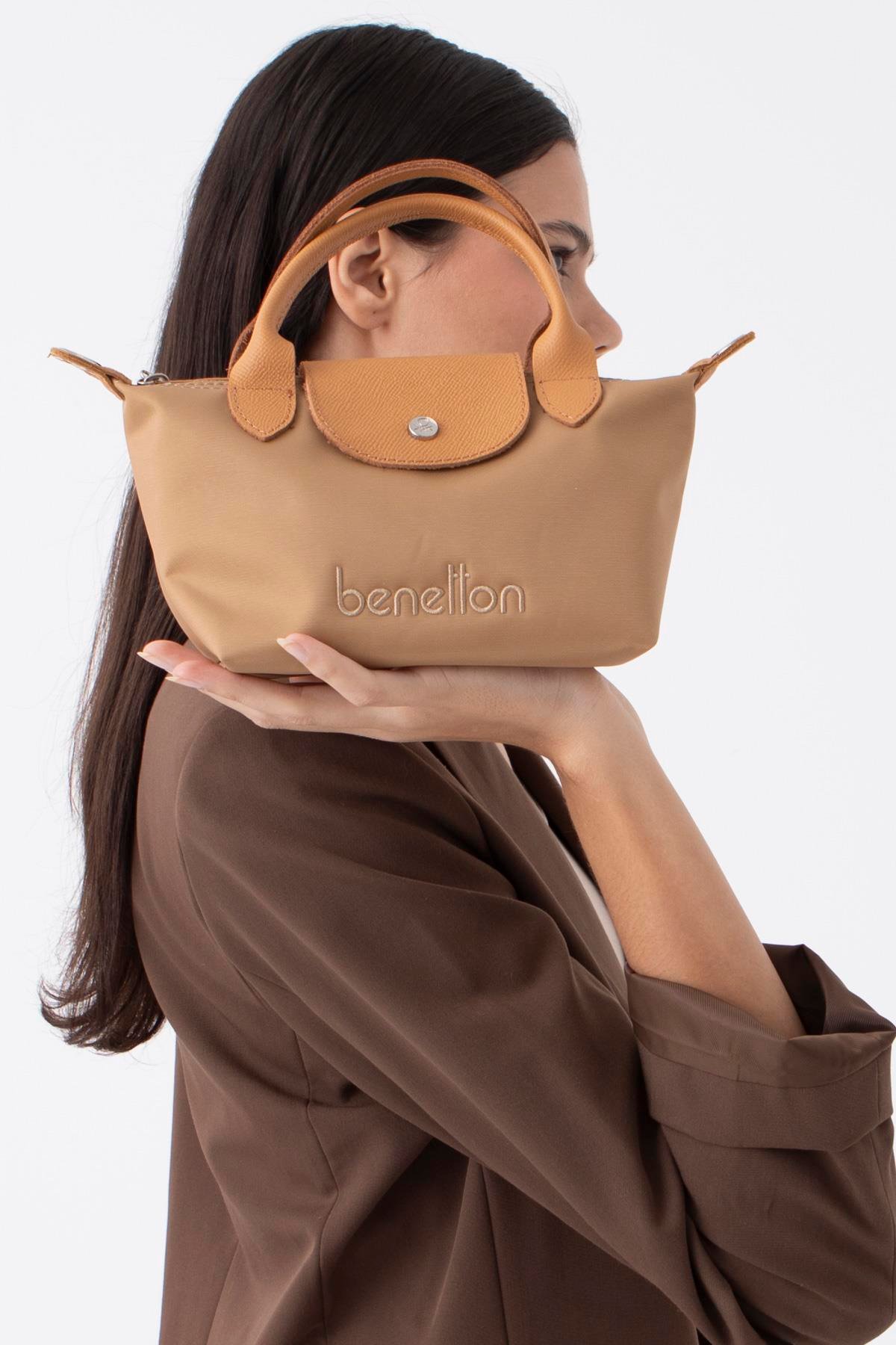Benetton BNT1360 Kadın Kol Çantası Vizon Camel