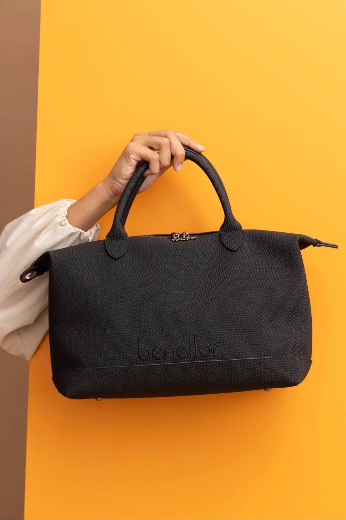 Benetton bnt1410 Kadın El ve Omuz Çantası Siyah