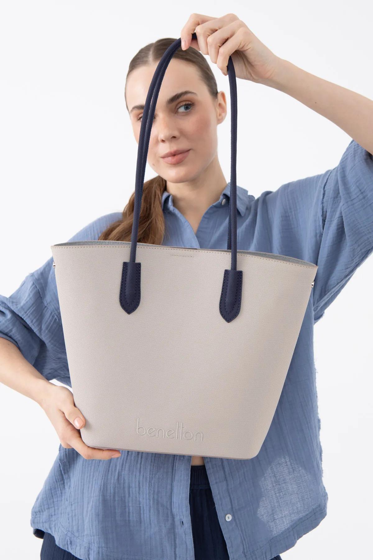 Benetton BNT1609 Kadın Kol Çantası Taş-Lacivert