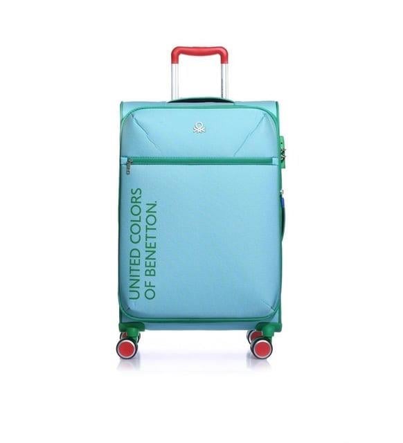 Benetton bnt2100 3lü Kumaş Valiz Seti Turkuaz