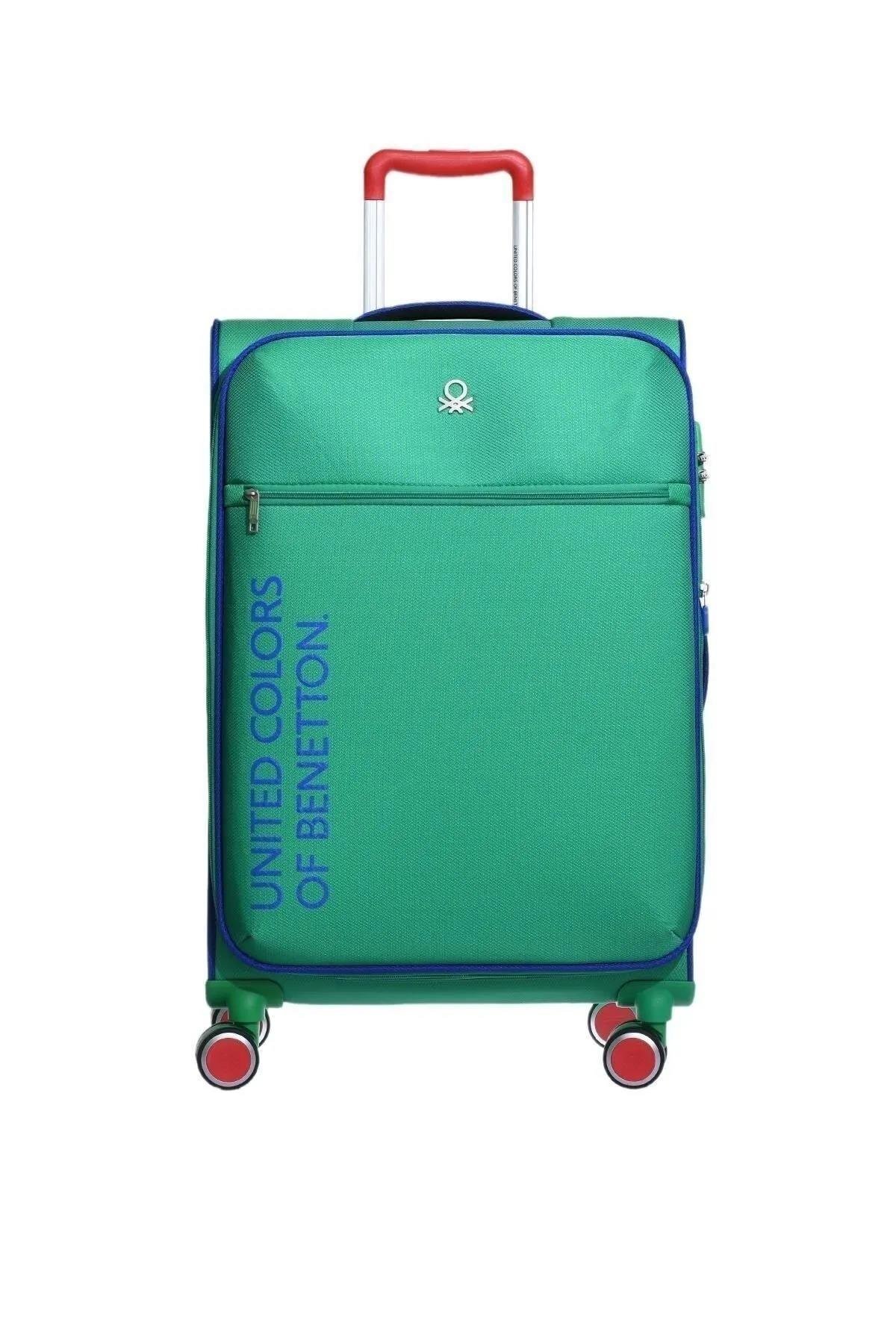 Benetton bnt2100 3lü Kumaş Valiz Seti Yeşil