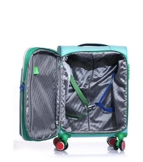 BENETTON BNT2100 KUMAŞ VALİZ TURKUAZ KABİN BOY