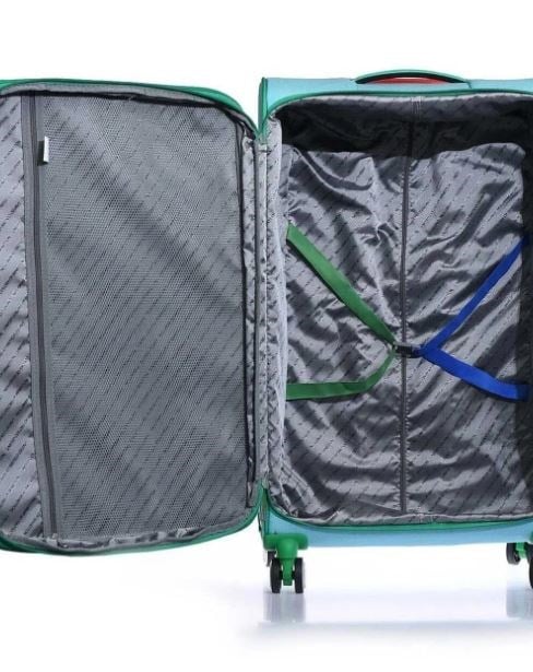 BENETTON BNT2100 KUMAŞ VALİZ TURKUAZ ORTA BOY