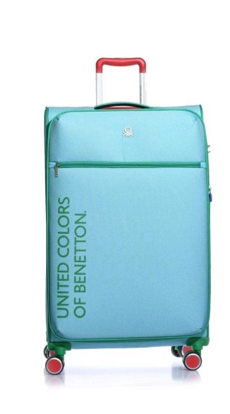 BENETTON BNT2100 KUMAŞ VALİZ TURKUAZ ORTA BOY