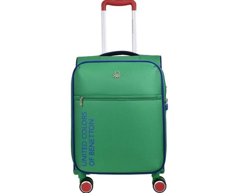 BENETTON BNT2100 KUMAŞ VALİZ YEŞİL KABİN BOY