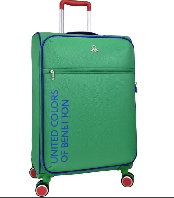 BENETTON BNT2100 KUMAŞ VALİZ YEŞİL ORTA BOY