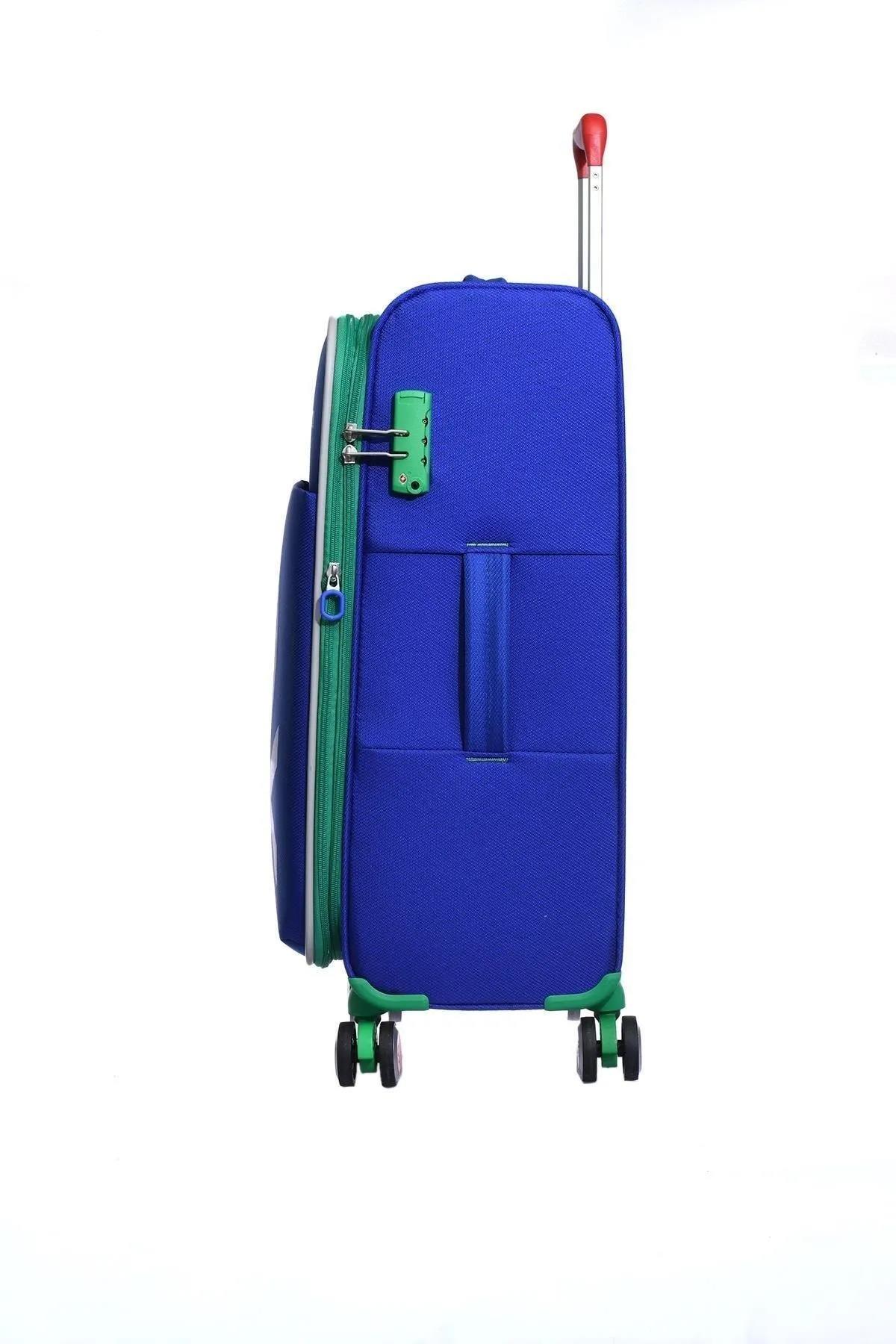 Benetton bnt2200 3lü Kumaş Valiz Seti Sax