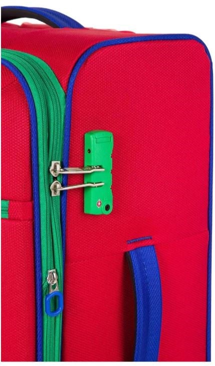 BENETTON BNT2200 KUMAŞ VALİZ KIRMIZI 3 LÜ SET