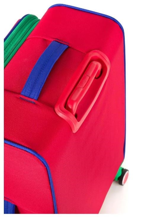 BENETTON BNT2200 KUMAŞ VALİZ KIRMIZI BÜYÜK BOY
