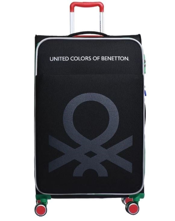 BENETTON BNT2200 KUMAŞ VALİZ SİYAH ORTA BOY
