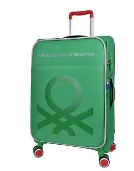 BENETTON BNT2200 KUMAŞ VALİZ YEŞİL ORTA BOY
