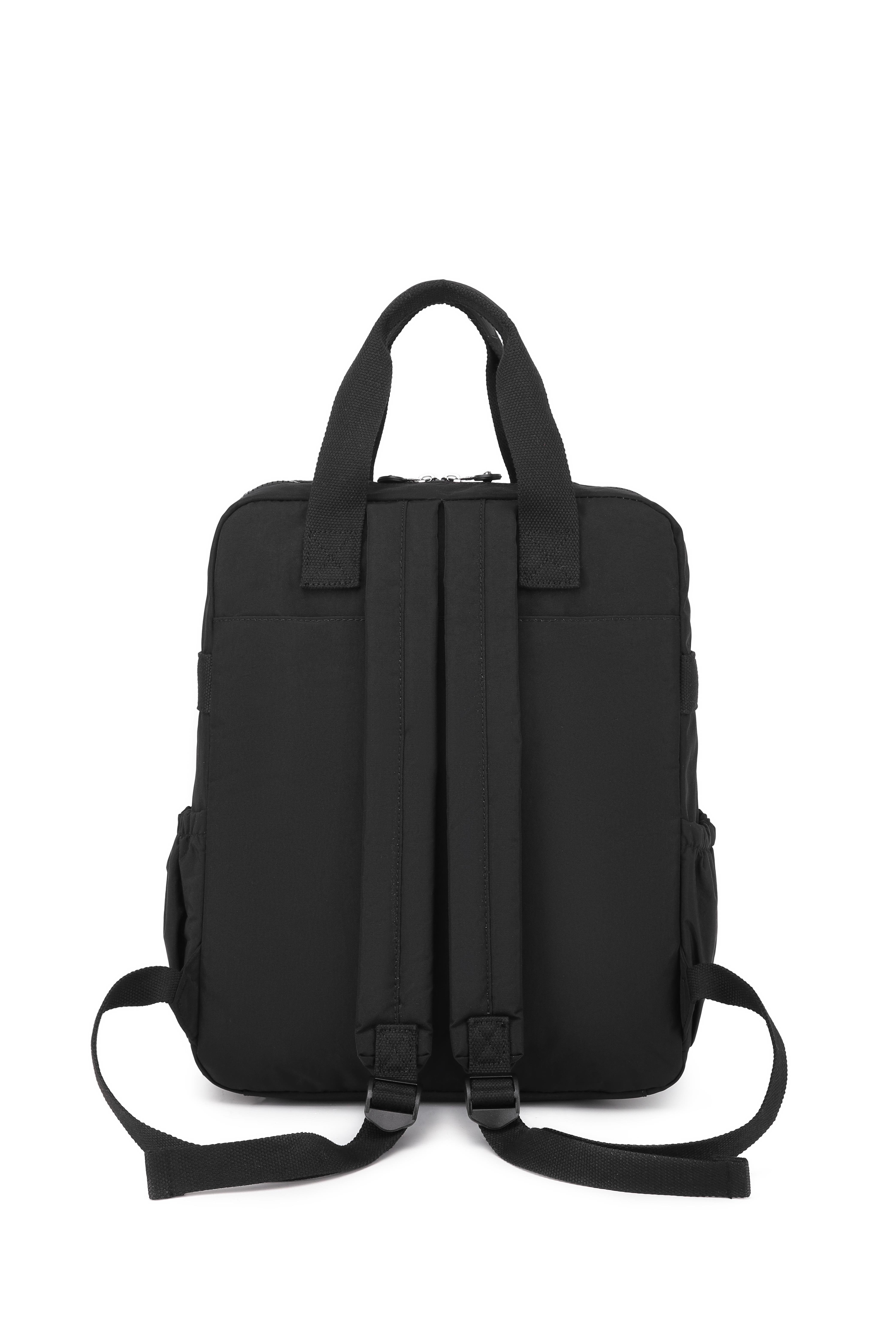 Büyük Boy Krinkıl Kumaş Sırt Çantası Smart Bags 1175 Siyah