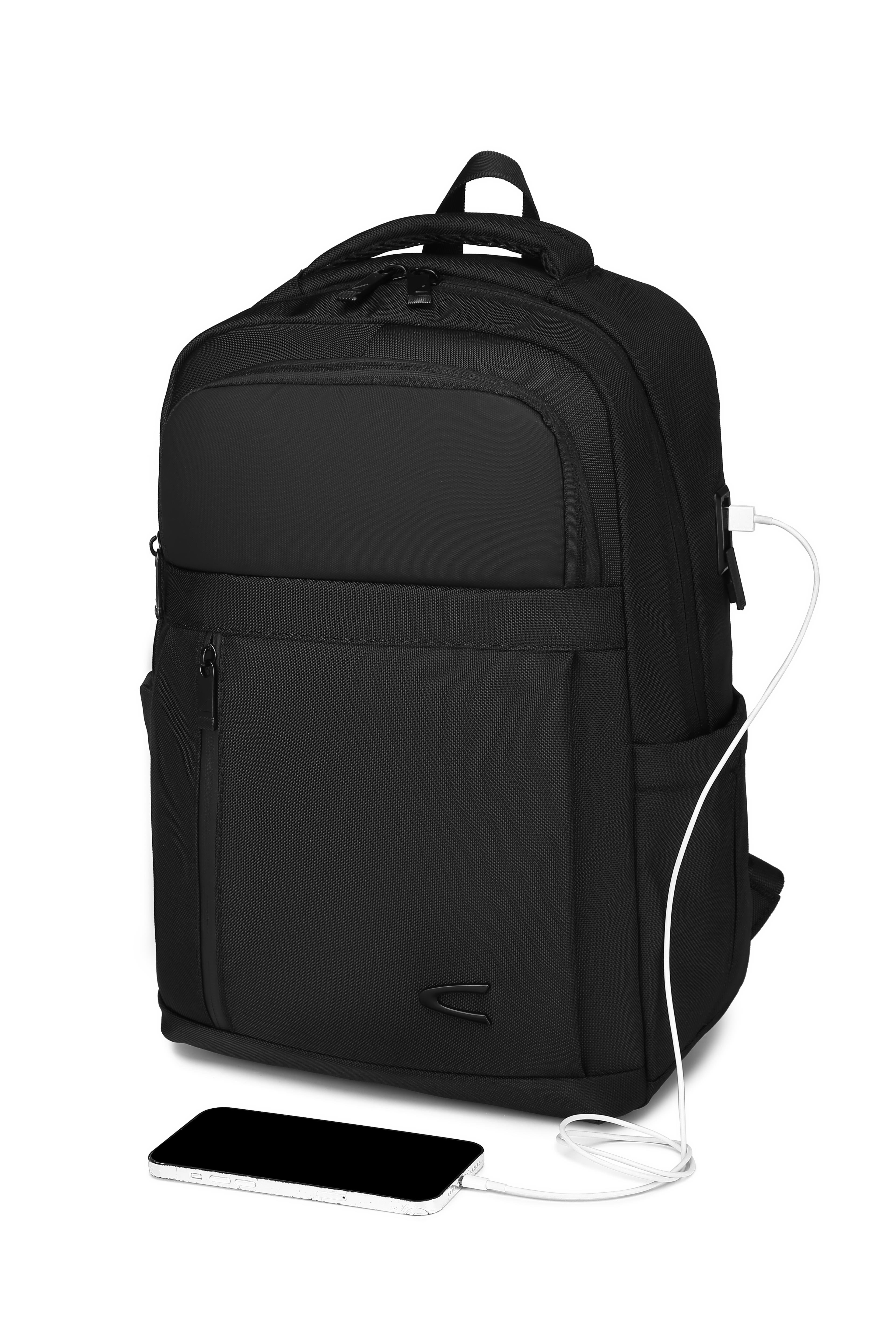 C-Active Laptop Gözlü Business Sırt Çantası Oxford Kumaş 8679 Siyah