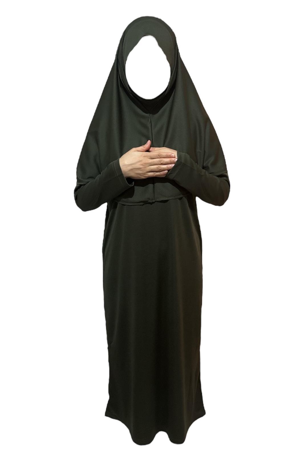 Kız Çocuk Tek Parça Namaz Elbisesi