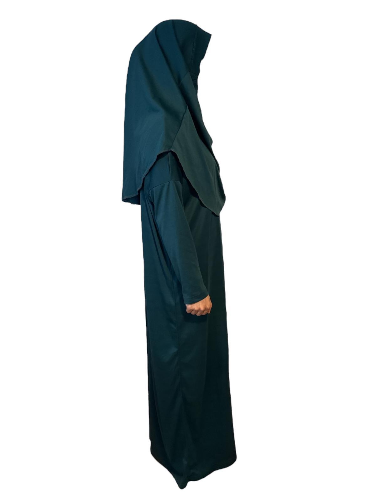Kız Çocuk Tek Parça Namaz Elbisesi Gül Kurusu