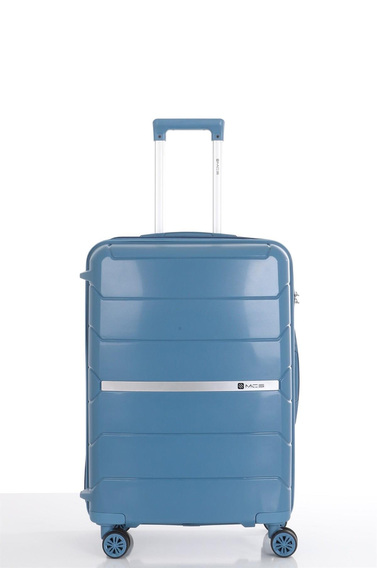 MÇS v366 Polipropilen Büyük Boy Valiz Sky Blue