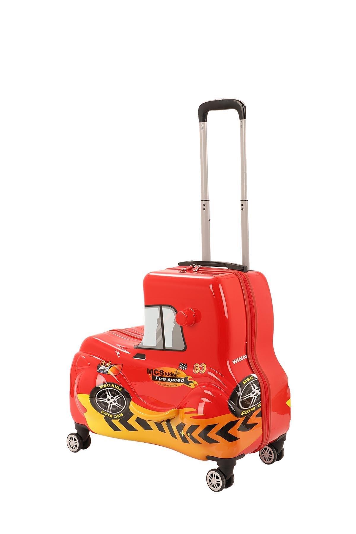 MÇS V368 ABS ÇOCUK VALİZ KIRMIZI