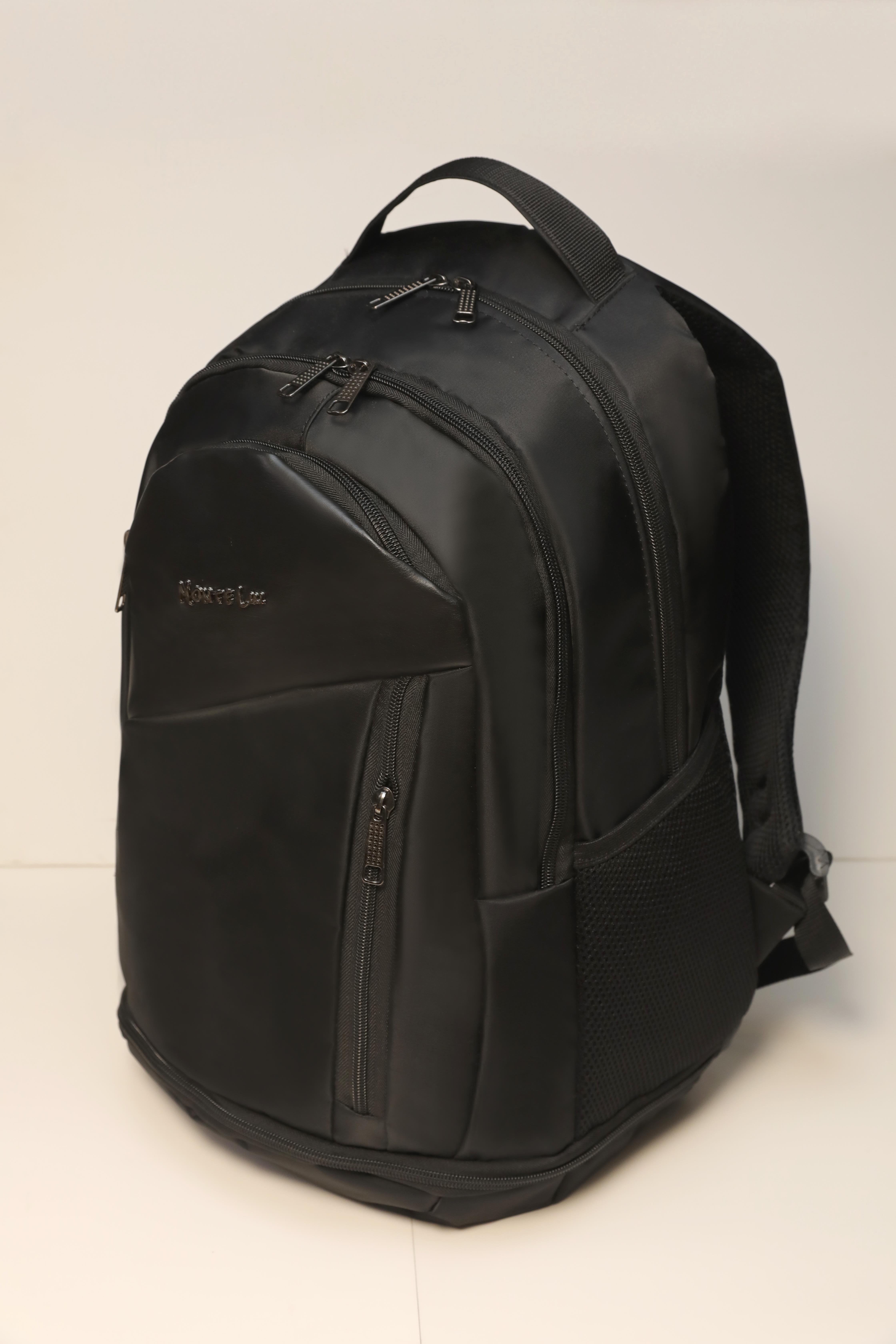 Monte Lui Storm Outdoor Unisex Sırt Çantası Parlak Siyah