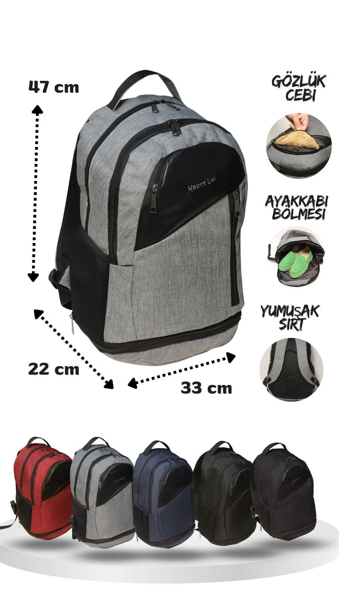 Monte Lui Storm Outdoor Unisex Sırt Çantası Gri