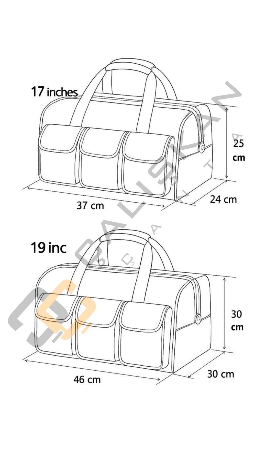 Monte Repairbag mnt2001t 17inç  Teknisyen Alet Çantası Kırmızı