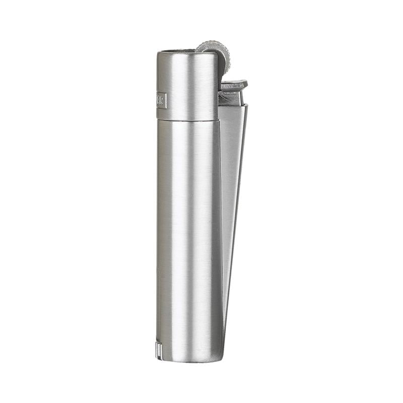 MT-101 Saten-Silver Clipper Metal Siboplu Çakmak
