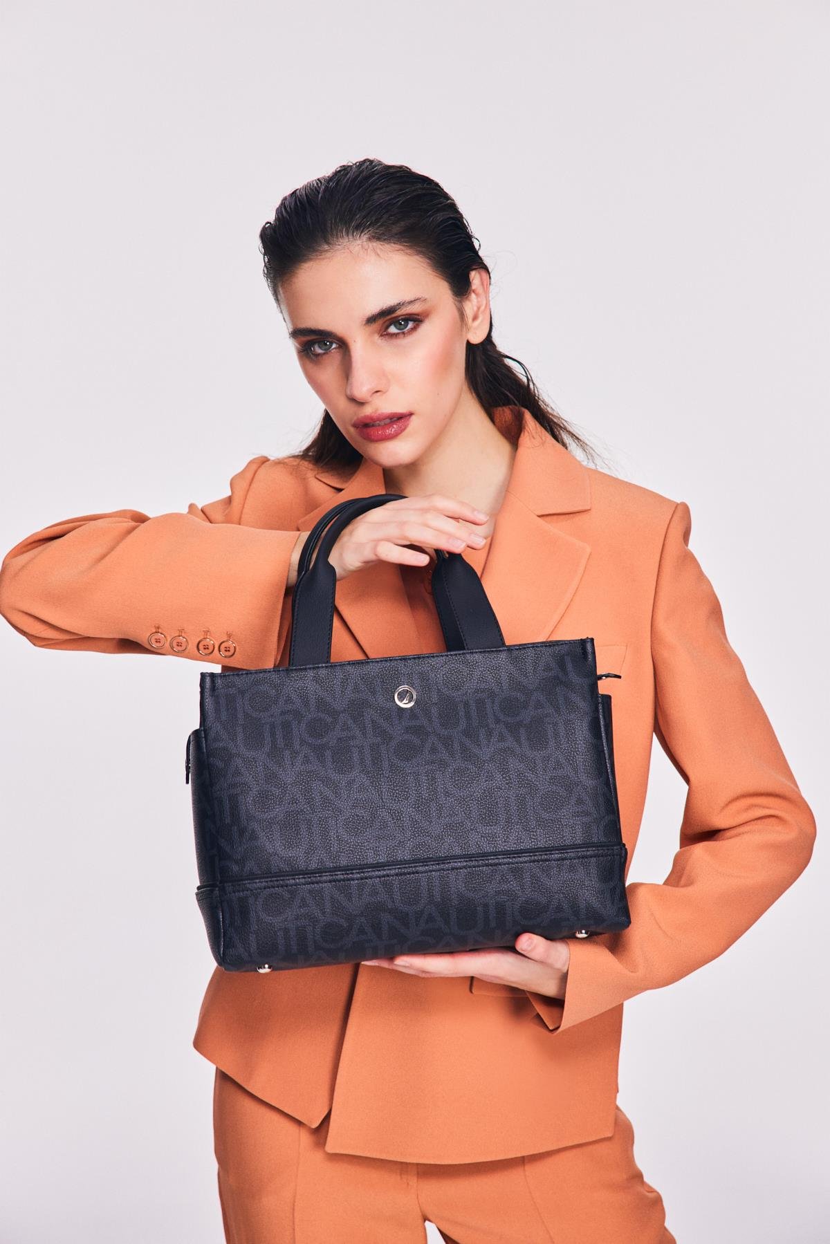 Nautica cn6563t Kadın El ve Omuz Çantası Siyah