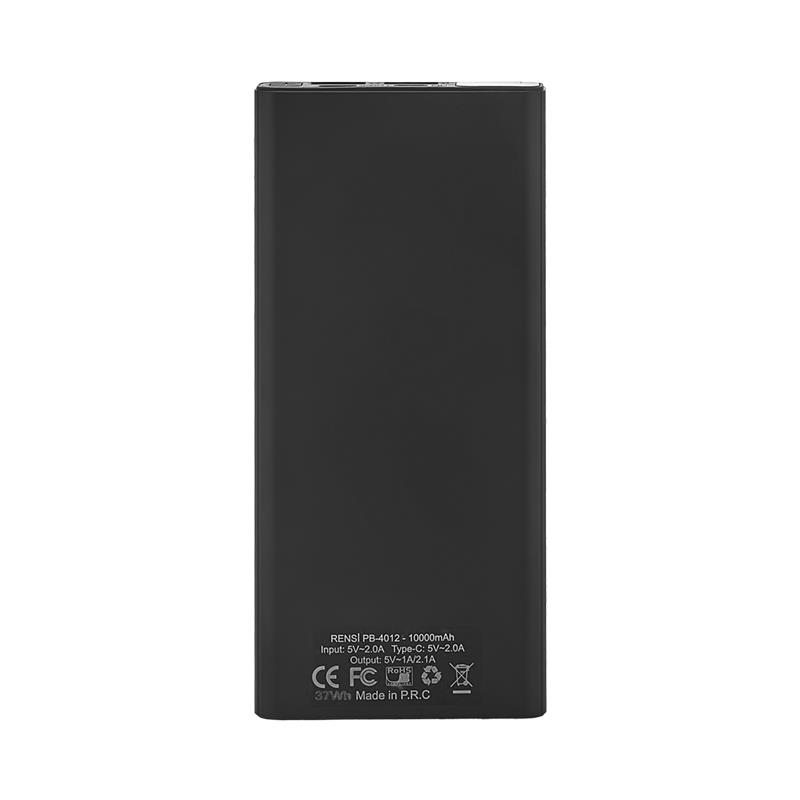 PB-4012 Siyah 10000mAh Powerbank Taşınabilir Pil Şarj Cihazı