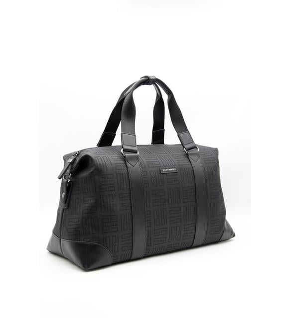 Silver&Polo 873 Seyahat Çantası Siyah Labirent 
