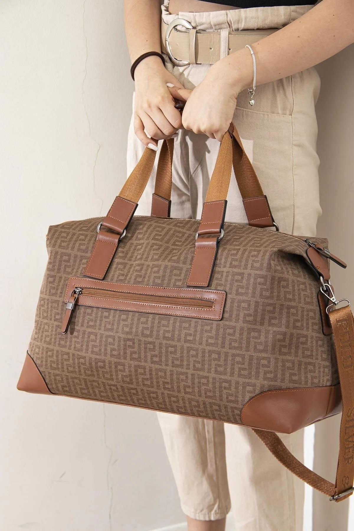Silver&Polo 873 Seyahat Çantası Toprak Taba
