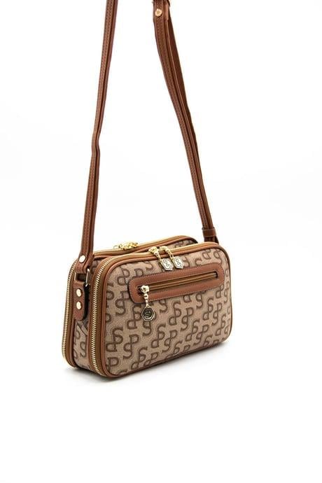 Silver&Polo 899 Kadın Çapraz Çanta Koyu Bej / Taba
