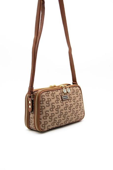 Silver&Polo 899 Kadın Çapraz Çanta Koyu Bej / Taba