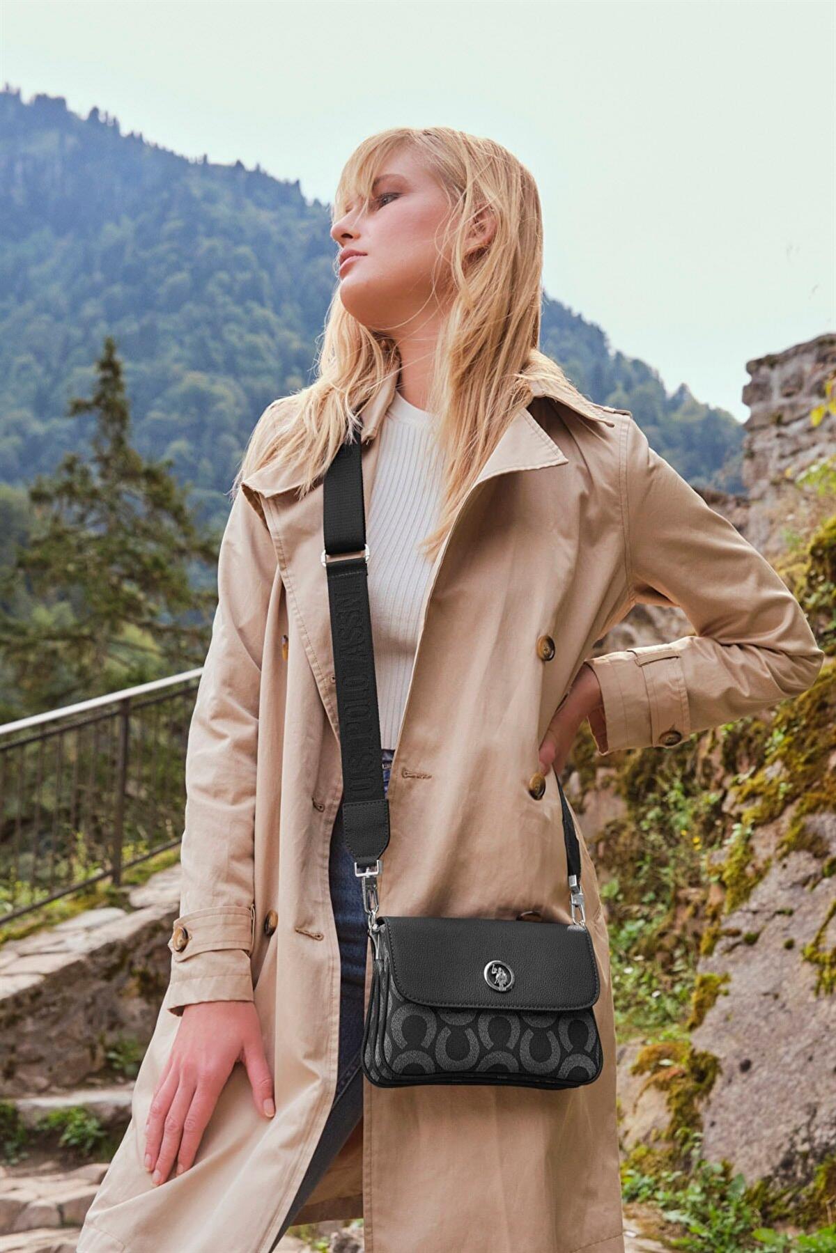 U.S Polo 23198 Kadın Çapraz Çanta Siyah