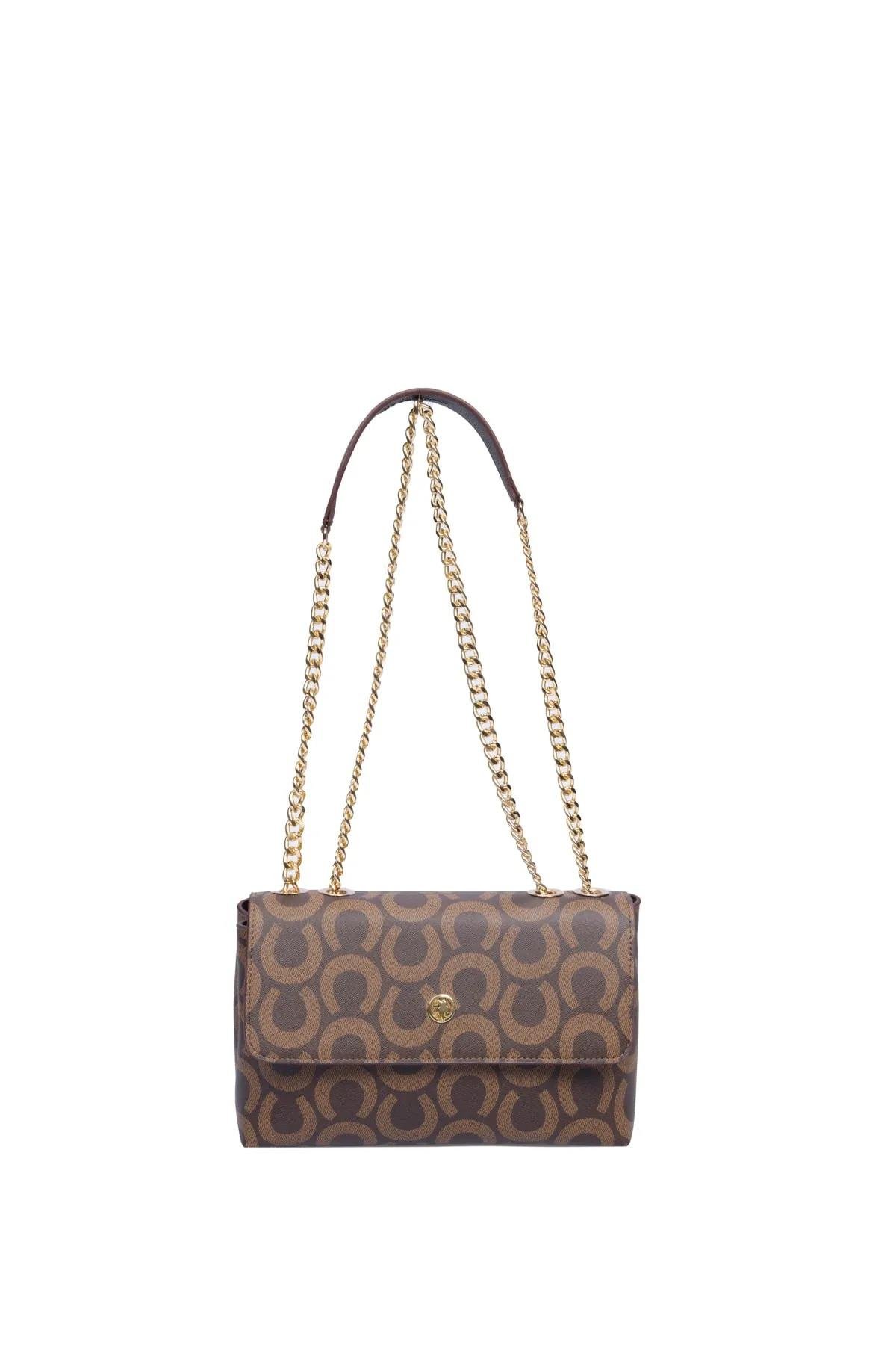 U.S Polo 23225 Kadın Omuz ve Çapraz Çanta Kahve Sütlü Kahve