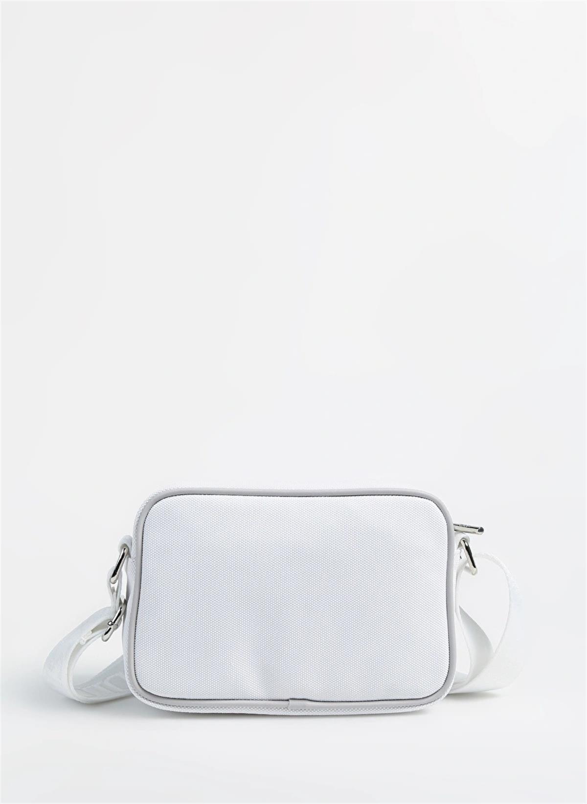 U.S Polo 23309 Kadın Çapraz Çanta Beyaz Gri