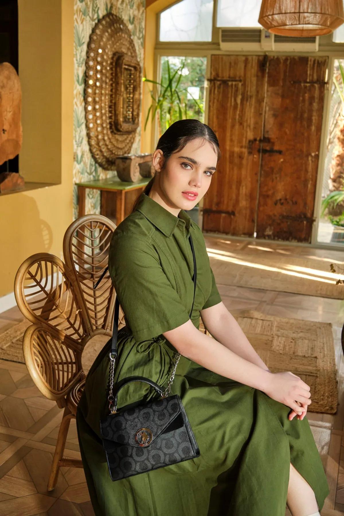 U.S Polo Kadın El ve Çapraz Çanta Siyah