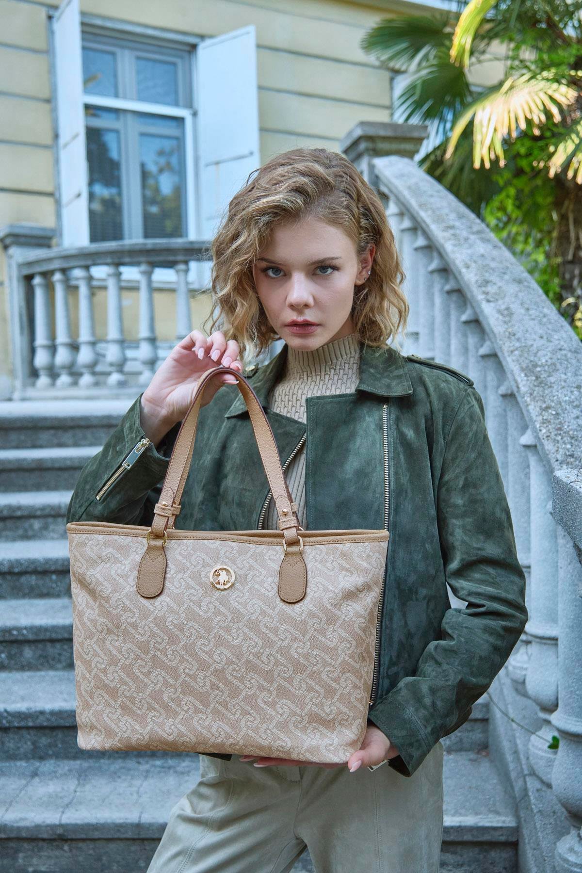 Us Polo us23520 Kadın Omuz Çantası Bej