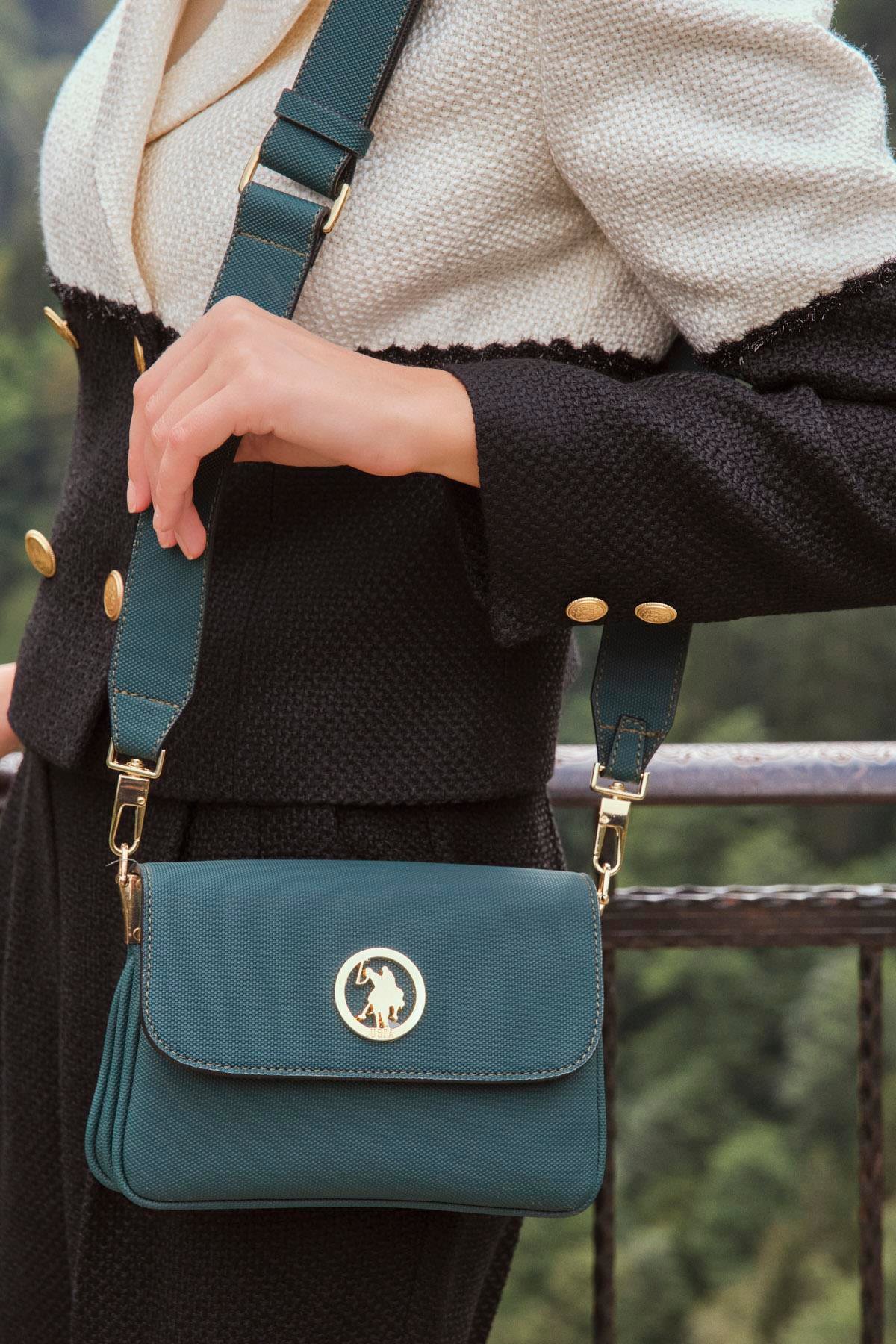 Us Polo us23674 Kadın Çapraz Çanta Petrol