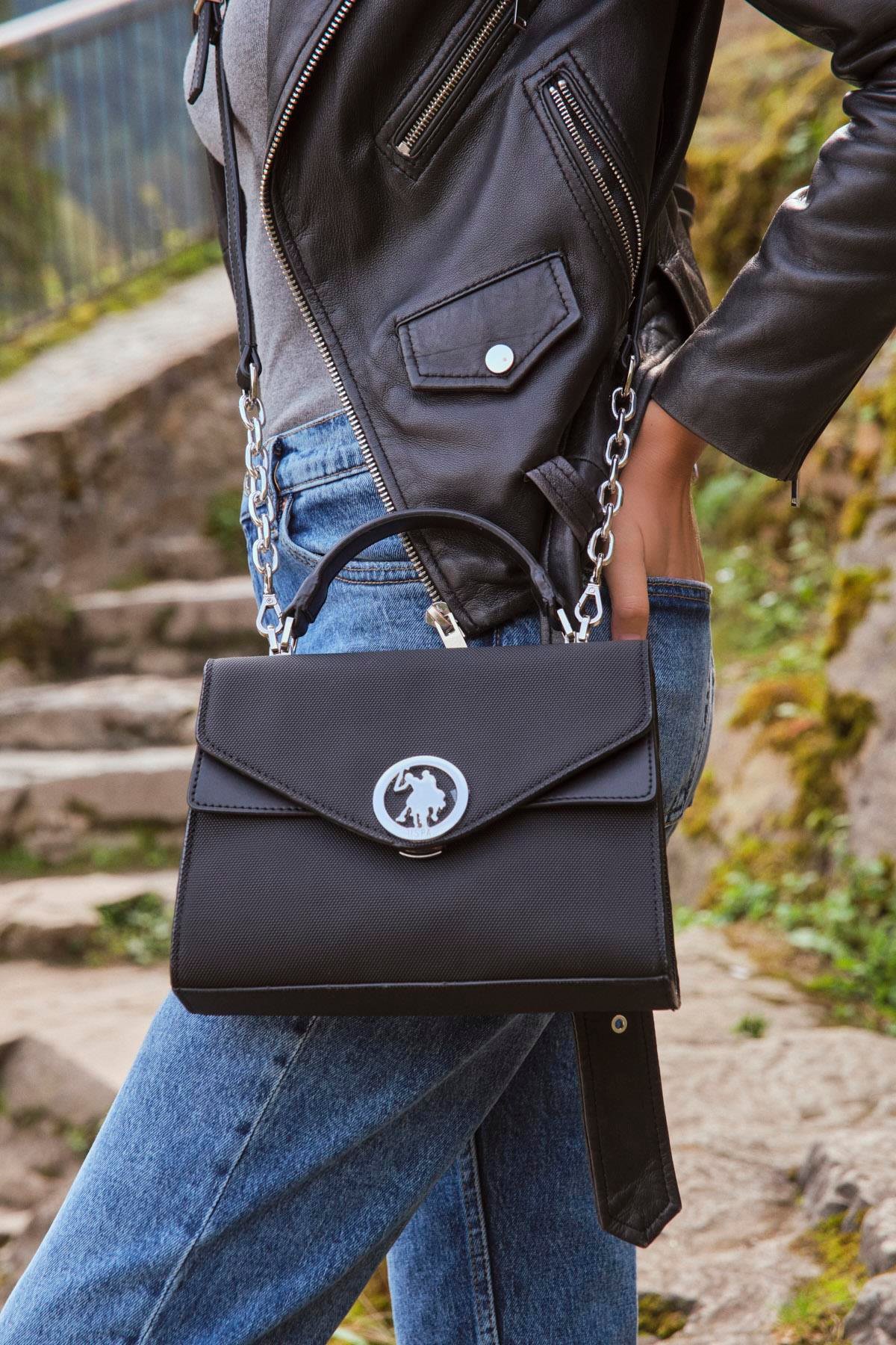 Us Polo us23709 Kadın El ve Omuz Çantası Siyah