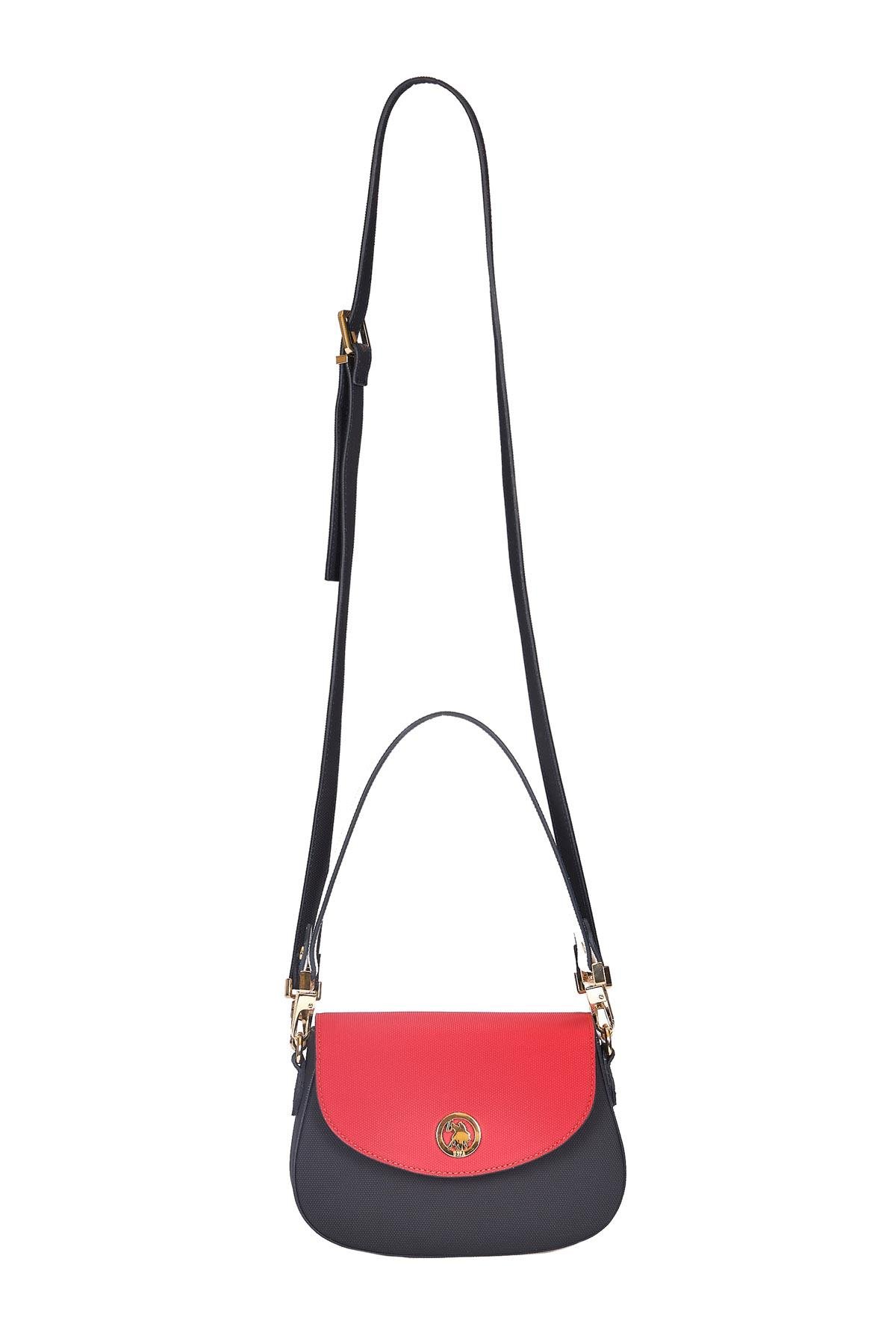 Us Polo us24246 Kadın Omuz Ve Çapraz Çanta Lacivert Kırmızı Beyaz